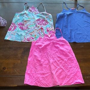 3 piece lot of Lilly Pulitzer xsmall cami tops